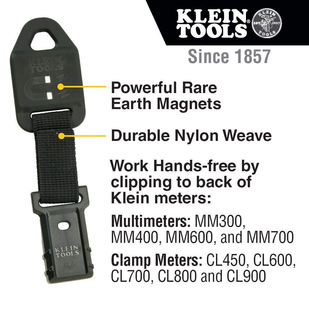 Klein Tools 69417 Rare Earth Magnetic Hanger with Strap