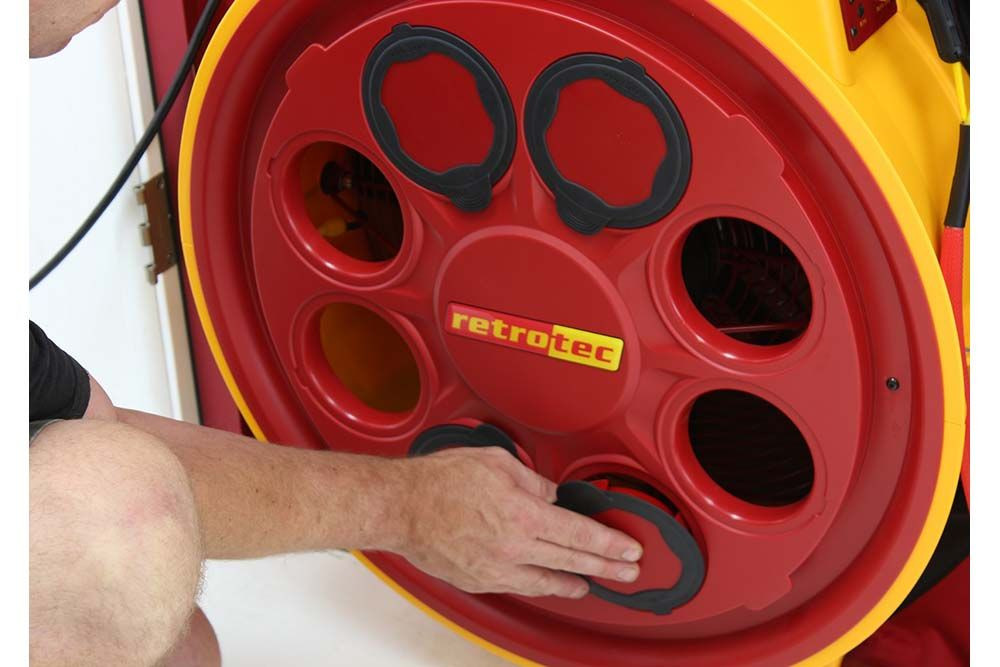 Retrotec US5120X Blower Door with Model 5000 Fan Hard Panel