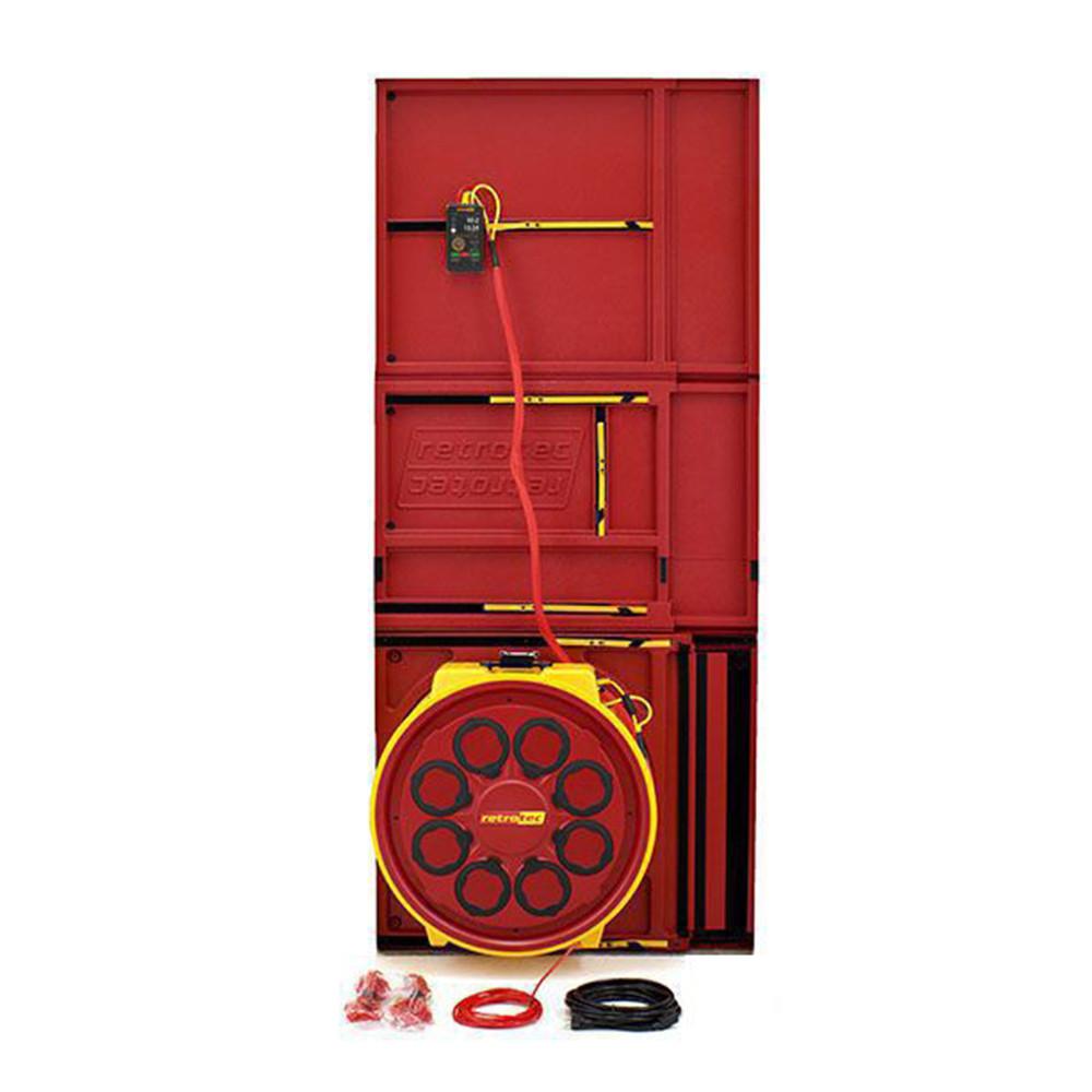 Retrotec US5120X Blower Door with Model 5000 Fan Hard Panel