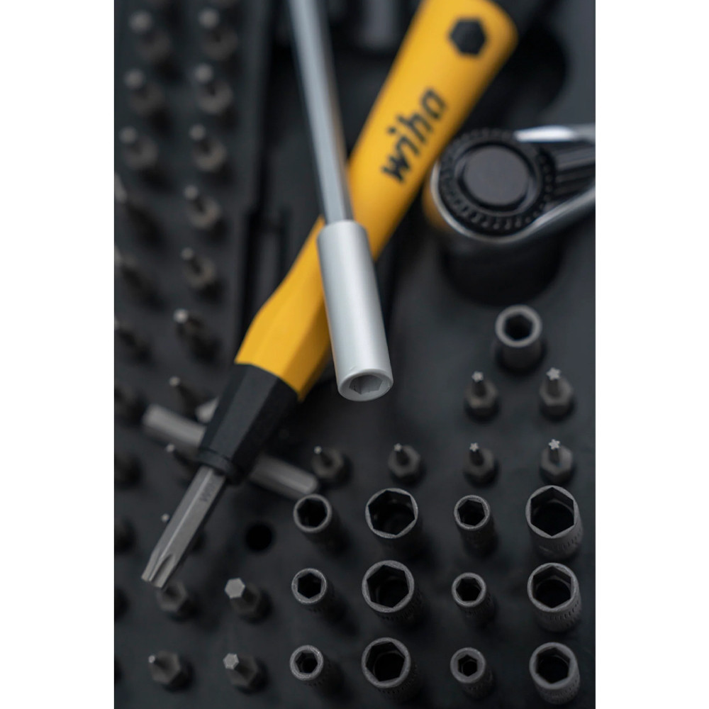 Wiha 75965 65 Piece Master Technician's Ratchet and Micro Bit Set