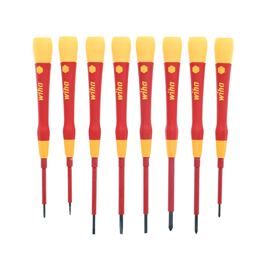 Wiha 32088 Insulated PicoFinish Slotted and Phillps 8 Piece Set