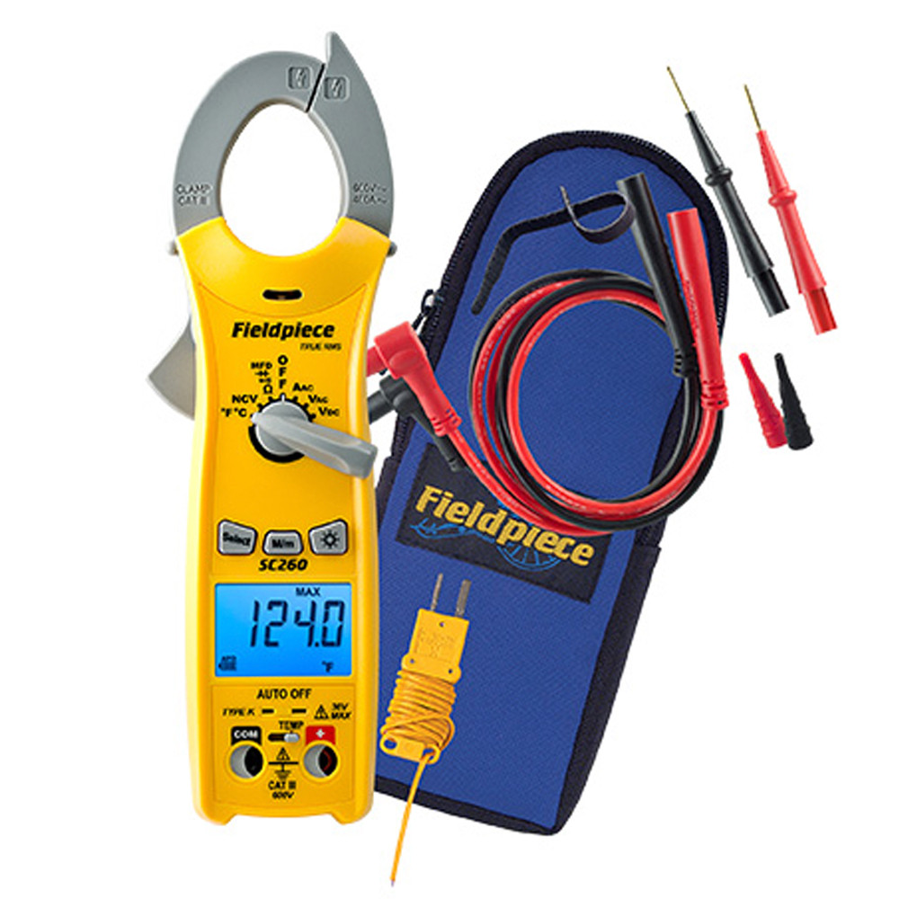 Fieldpiece SC260 Compact Clamp with TRUE RMS