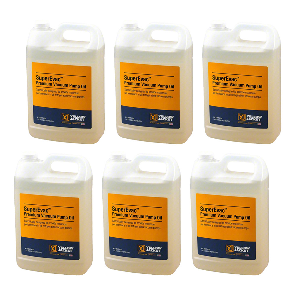 Yellow Jacket 93096 SuperEvac Gallon of Vacuum Oil - 6 per Case
