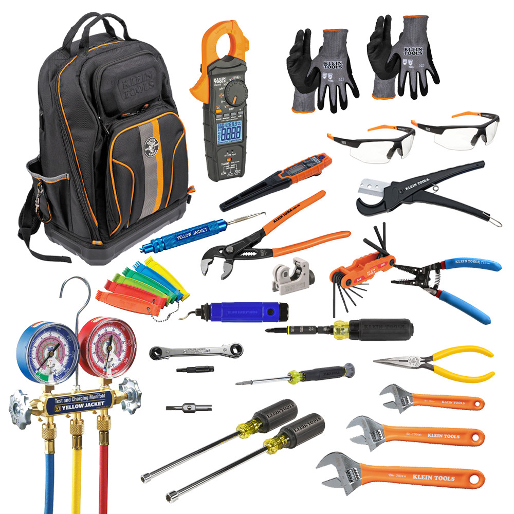 TruTech Tools HVAC Starter Kit with Yellow Jacket Manifold and