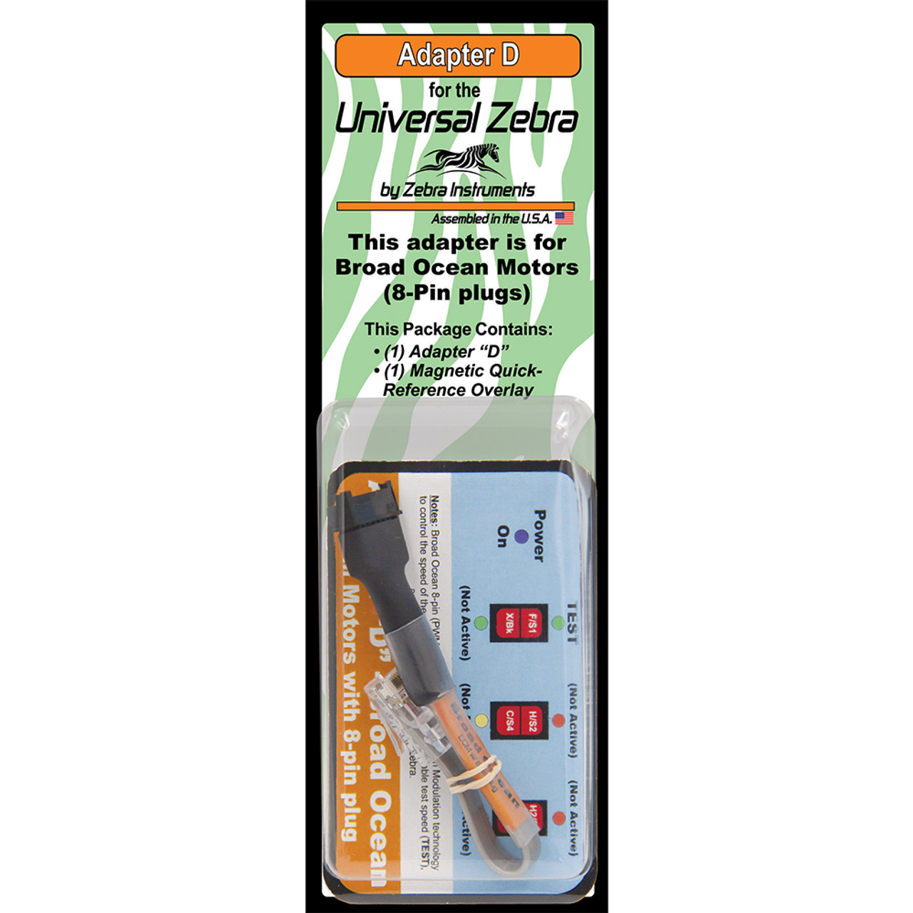 Zebra UZHMD Universal Zebra Adapter D - Broad Ocean 8 Pin Motors