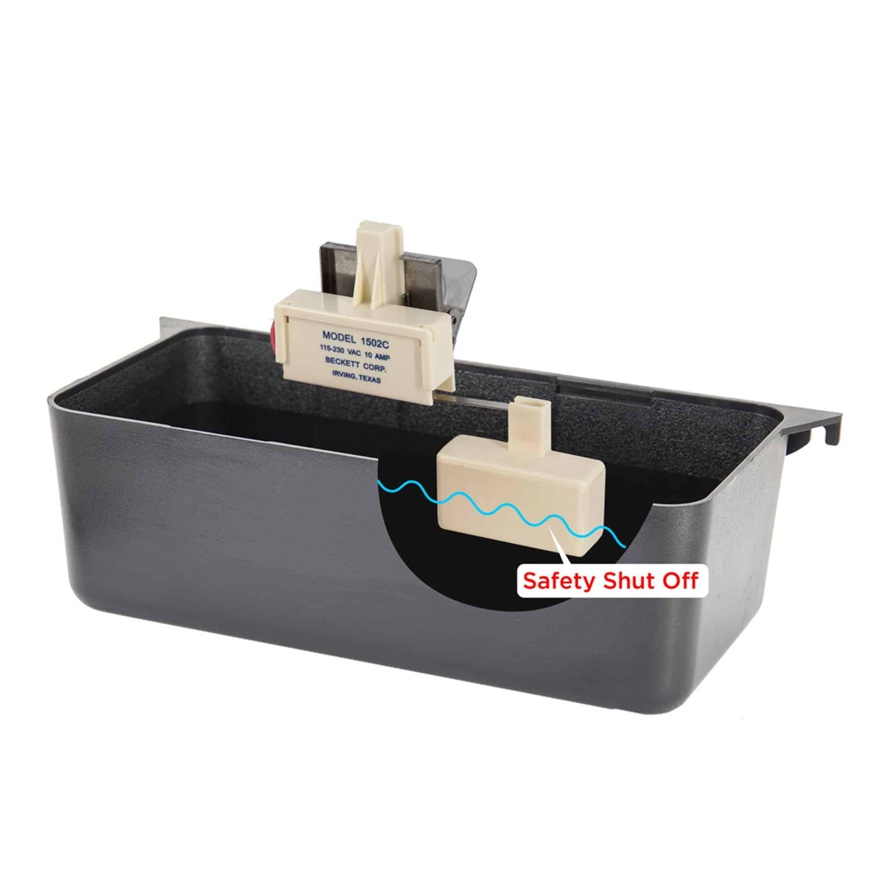 Beckett 1502C Drain Pan Overflow Safety Switch 125-250 VAC with SS