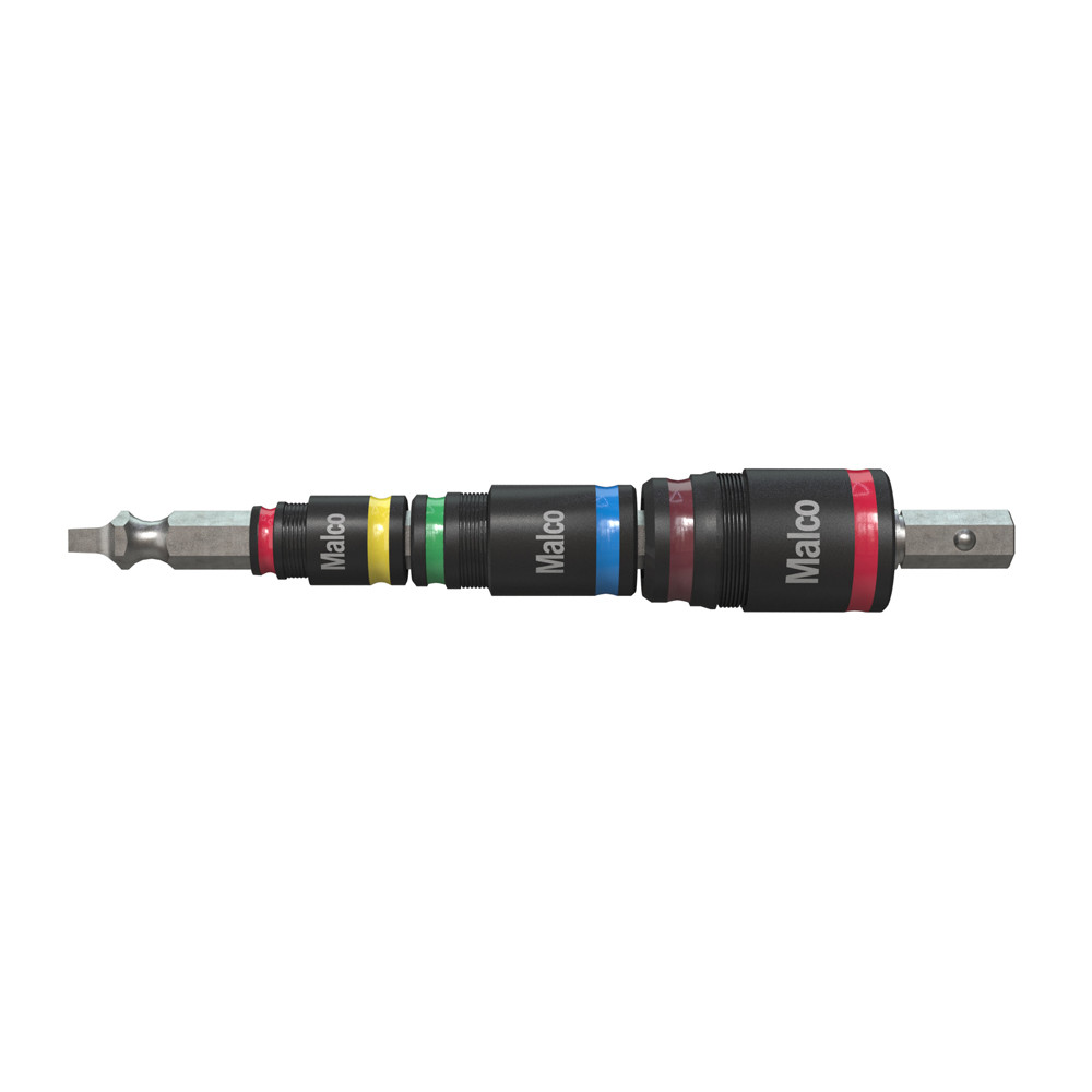 Malco MTS2 7-in-1 C-RHEX Flip Bit Hex Sockets Square (Robertson) Shaft