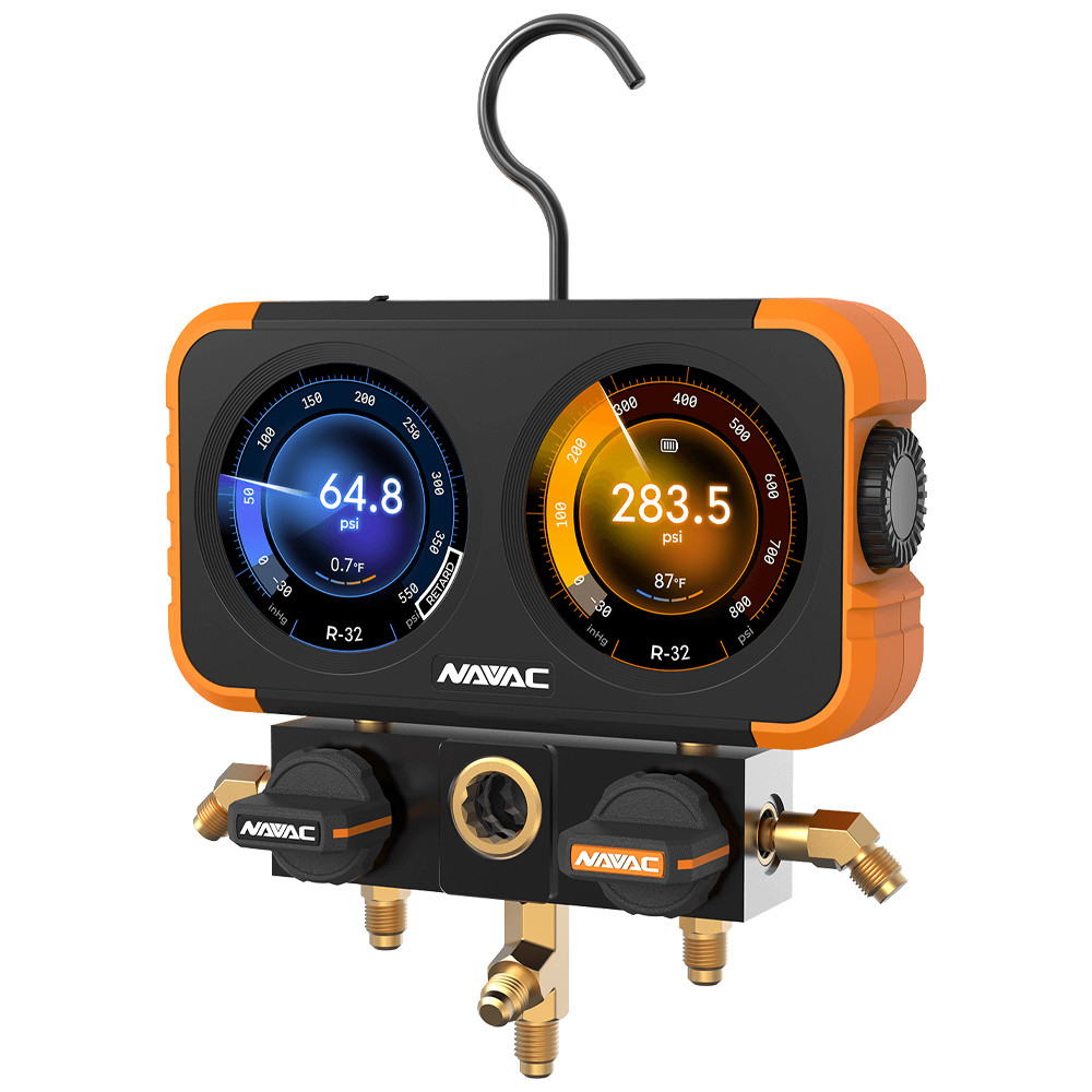 NAVAC N2DX Flex-X Digital Manifold Gauge with HD Color Interface