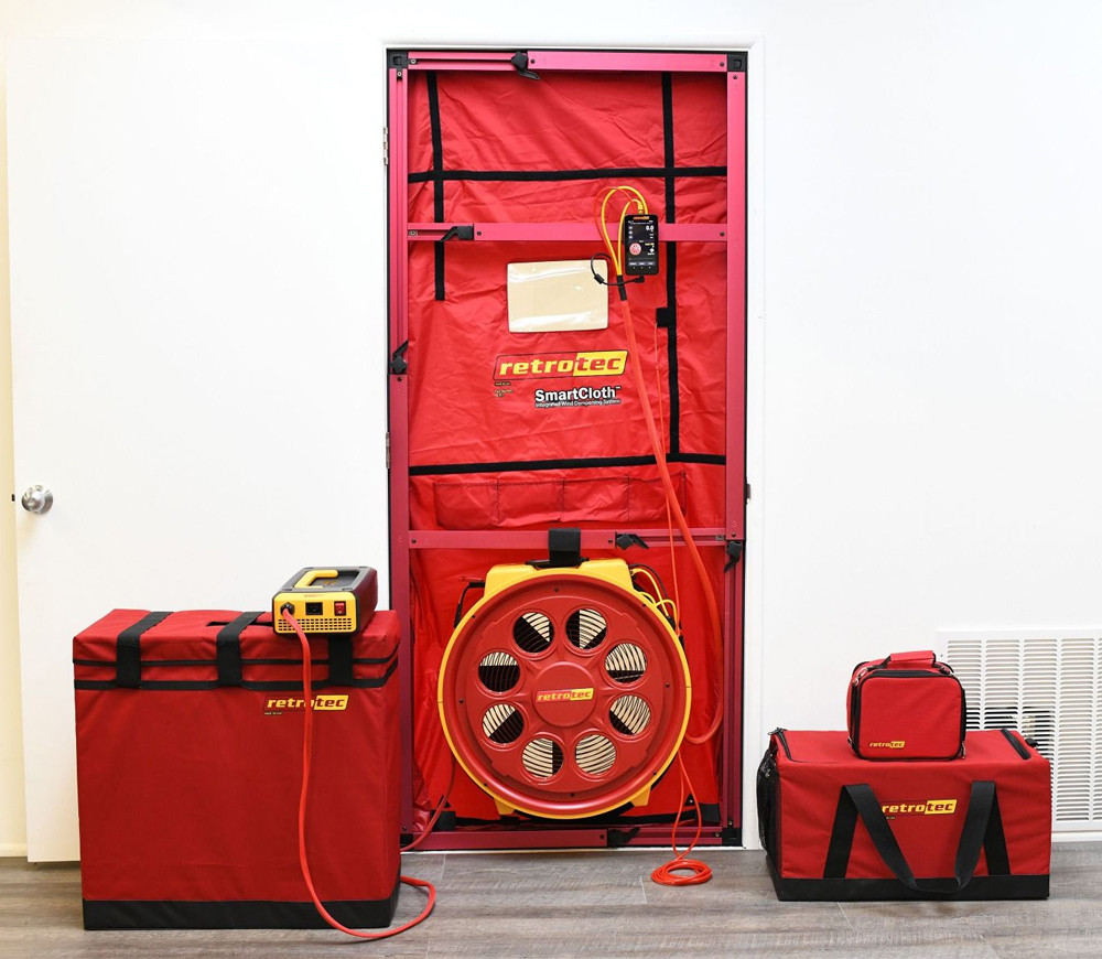 Retrotec US7100X Blower Door System with DM32X Gauge, Model 7000