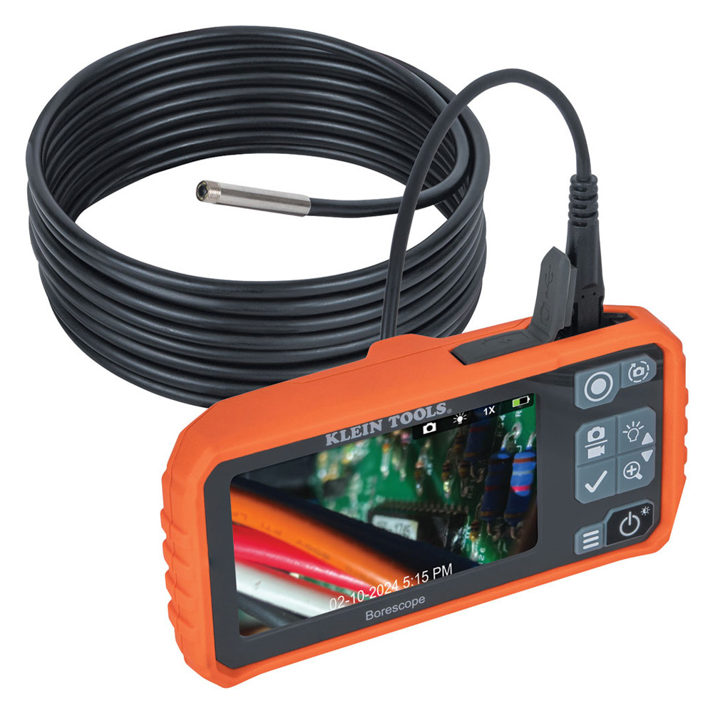 ＢＤショット Klein Tools ET17 Utility Borescope Camera 10ft Nylon Snake, 4.3in