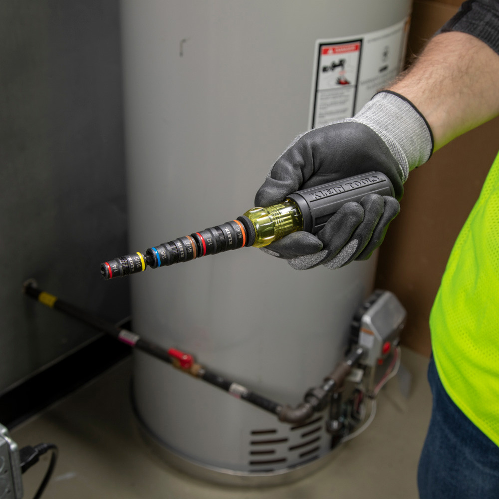 Klein Tools 7-in-1 Impact Rated Flip Socket Driver Set with