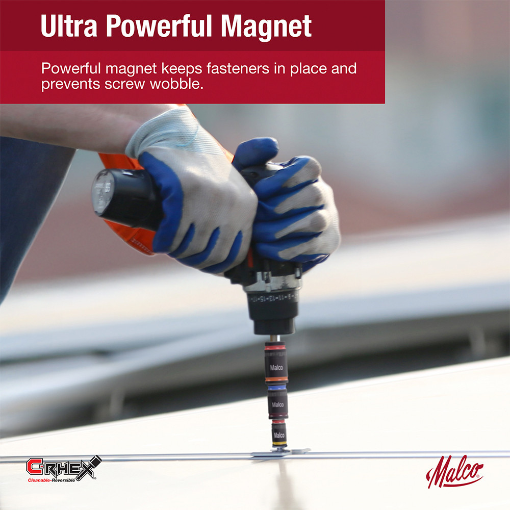 Malco MTT25A 7-in-1 C-RHEX Flip Bit Hex Sockets, 1/4