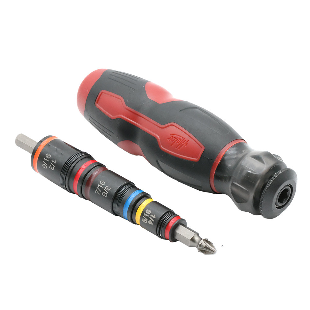 Malco HMTP2A 7-in-1 C-RHEX® Flip Bit Hex Sockets with Premium Grip