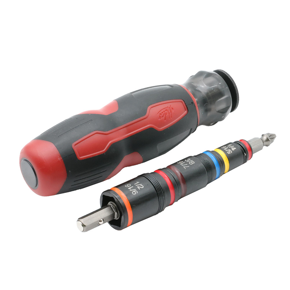 Malco HMTP2A 7-in-1 C-RHEX® Flip Bit Hex Sockets with Premium Grip