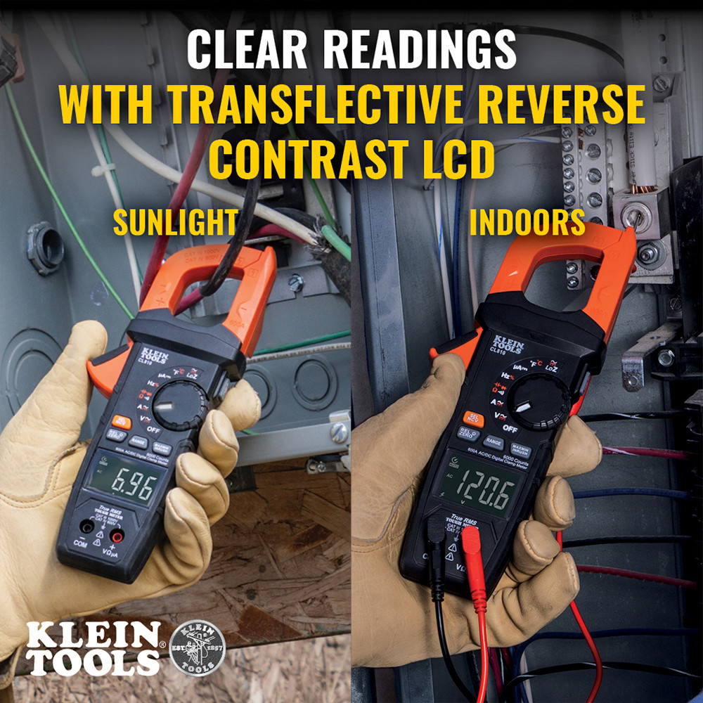 Klein Tools CL810 Auto Ranging True RMS Digital Pro Clamp Meter