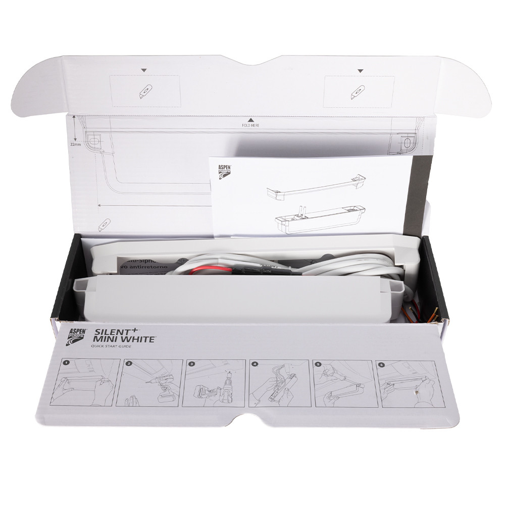 Pod mini ホワイト 3台 Aspen FP3400 Silent+ Mini White Condensate Removal Pump, Gen 5