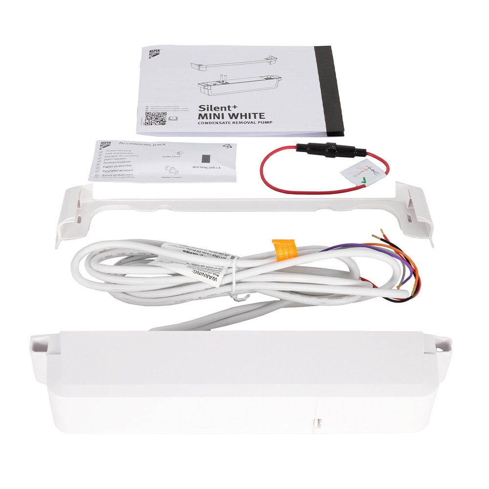 Aspen FP3400 Silent+ Mini White Condensate Removal Pump, Gen 5