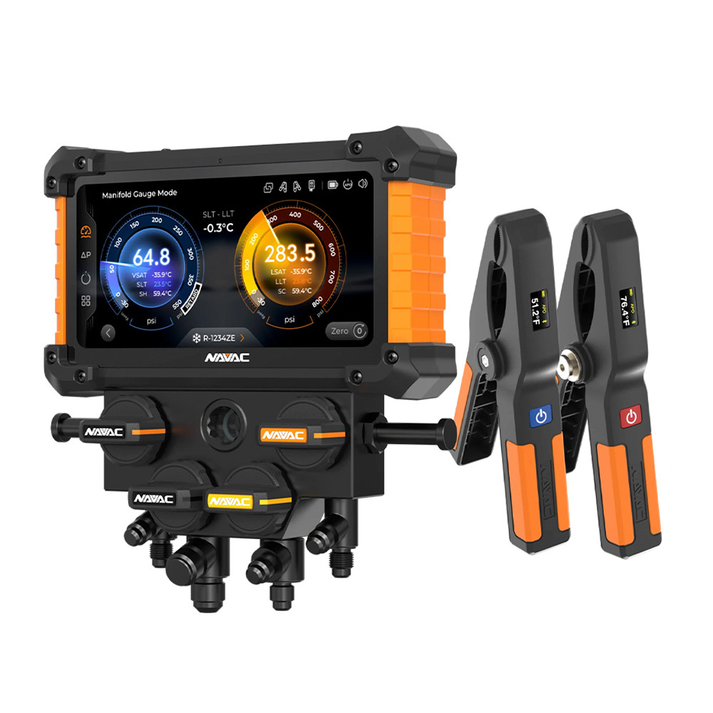 NAVAC NX4G NEXUS 2 Digital Manifold Gauge - 4 Valve