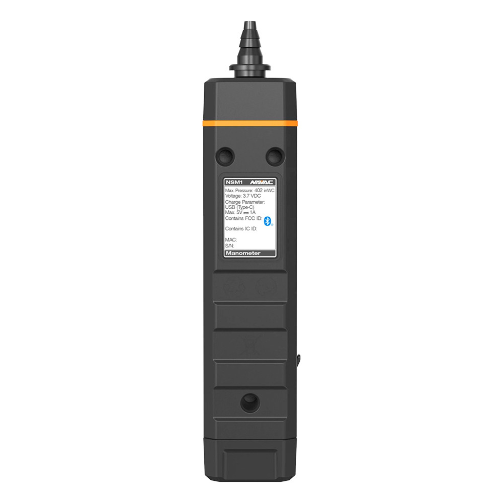 NAVAC NSM1K2 Bluetooth Manometer 2-Piece Kit