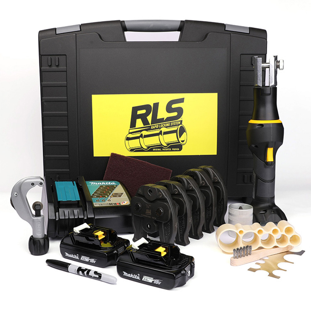 ワミレスニュースキンリフレッシャーセット Klauke 19kN HVAC/R Refrigerant Press Tool Kit with 5 RLS Jaws