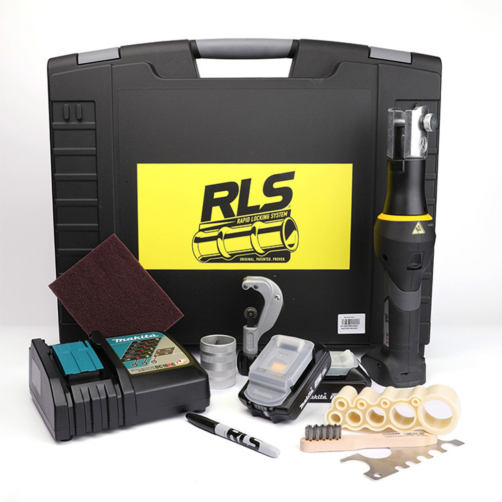 Klauke 19kN Refrigerant Press Tool and 8 Jaw Kit, 1/4