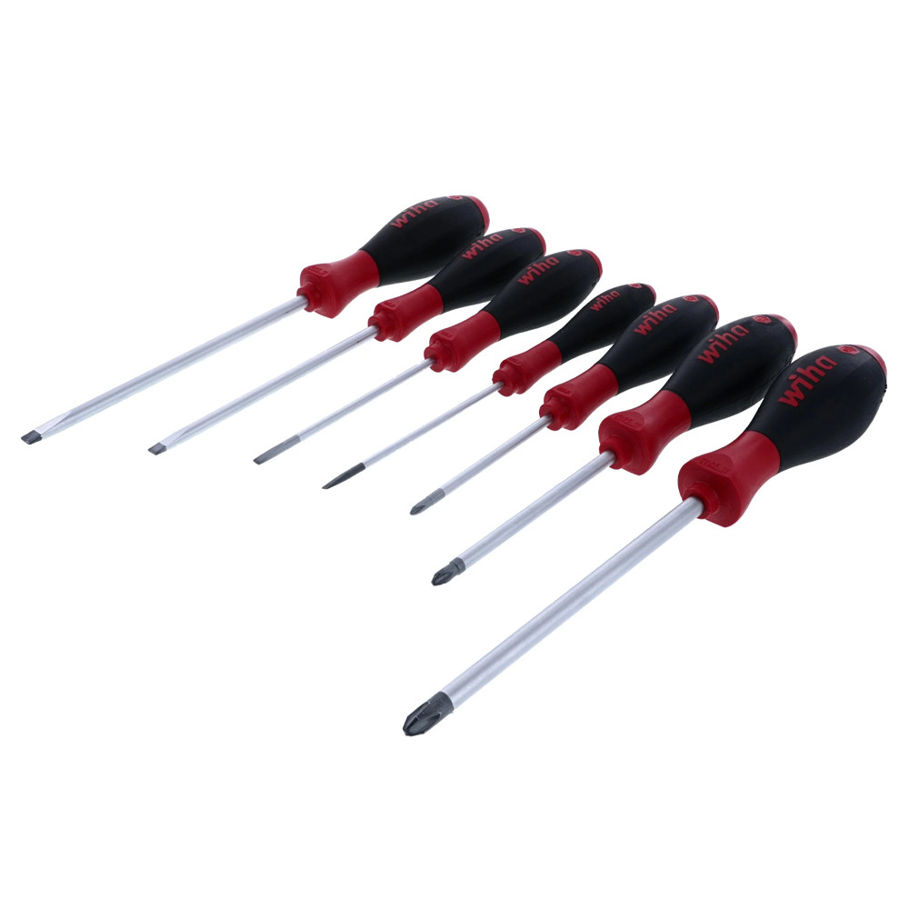 Wiha 30278 SoftFinish Screwdriver Slotted and Phillips 7 Piece Set