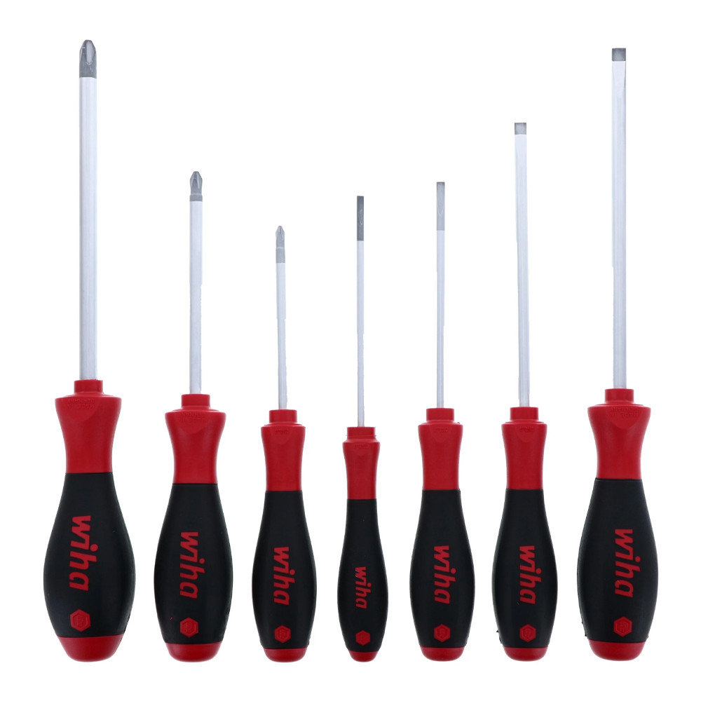 Wiha 30278 SoftFinish Screwdriver Slotted and Phillips 7 Piece Set
