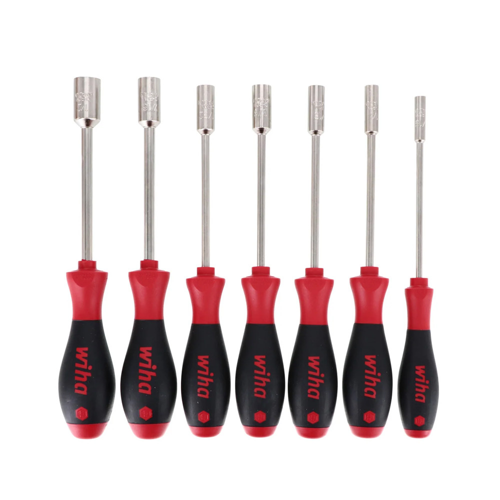 Wiha 34193 SoftFinish Inch Nut Driver 7 Piece Set