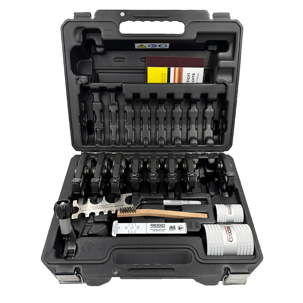 RIDGID RLS 24kN Refrigerant Copper Press Residential 8 Jaw Kit, 1
