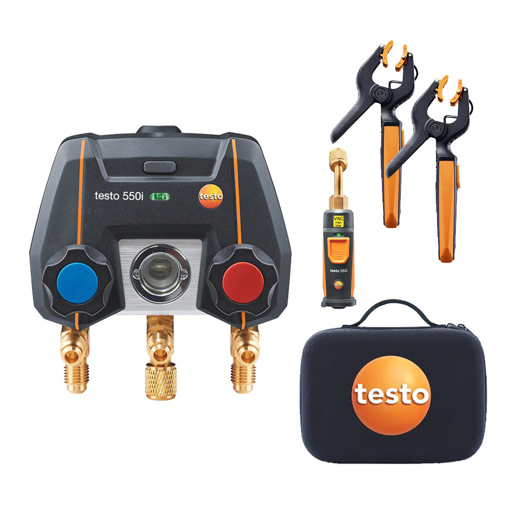 Testo 550i Smart Kit - App Operated Manifold with Wireless