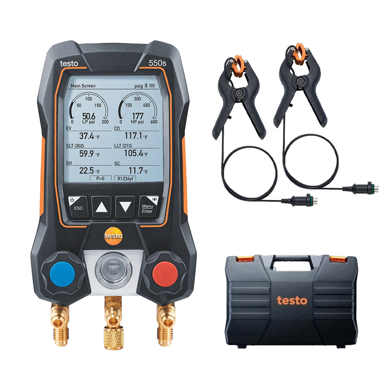 Testo 550s Basic Kit - Smart Digital Manifold with Wired