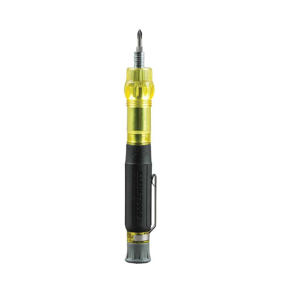 Klein Tools 32614 Multi-Bit Electronics Pocket Screwdriver, 4-in-1