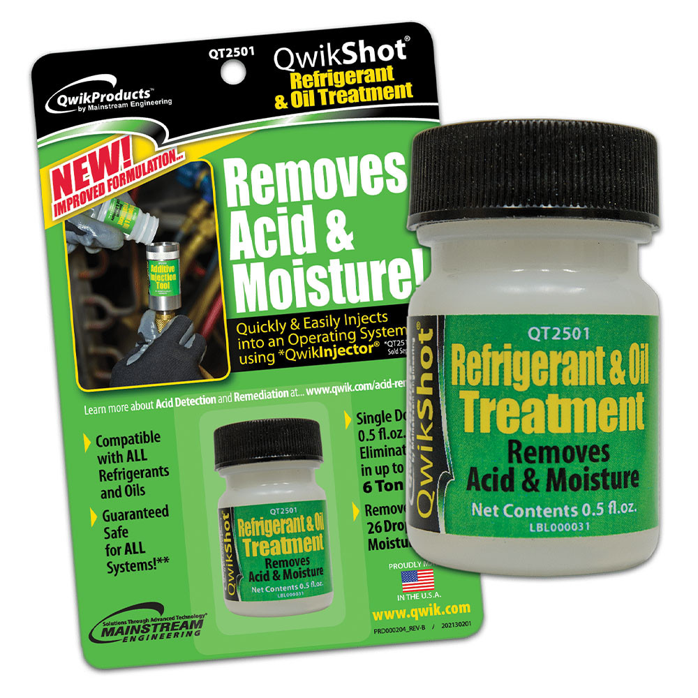 QwikProducts QT2501 QwikShot Refrigerant and Oil Treatment