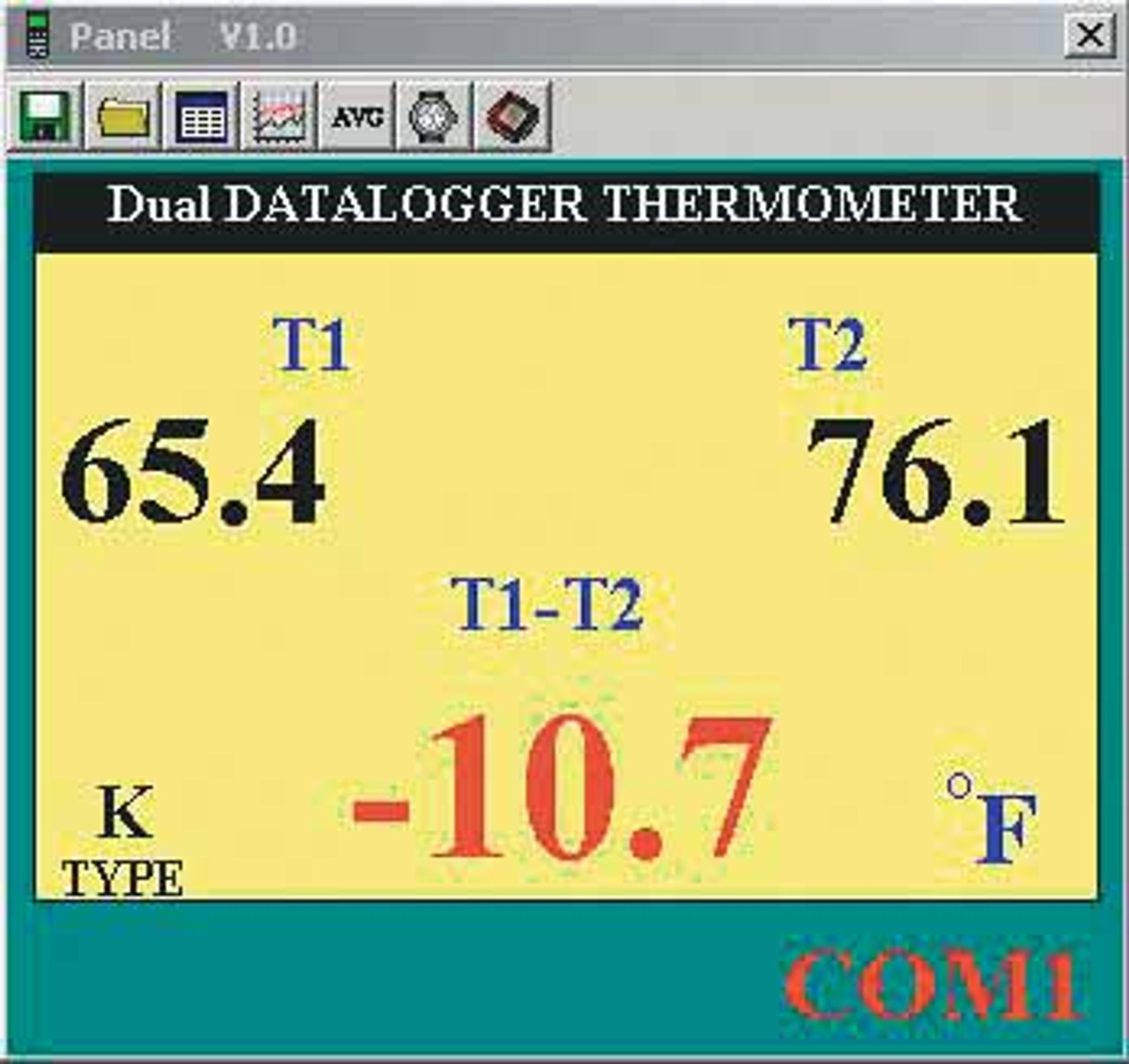 ST4 - Dual Temperature Meter Type K - Displays T1 & T2