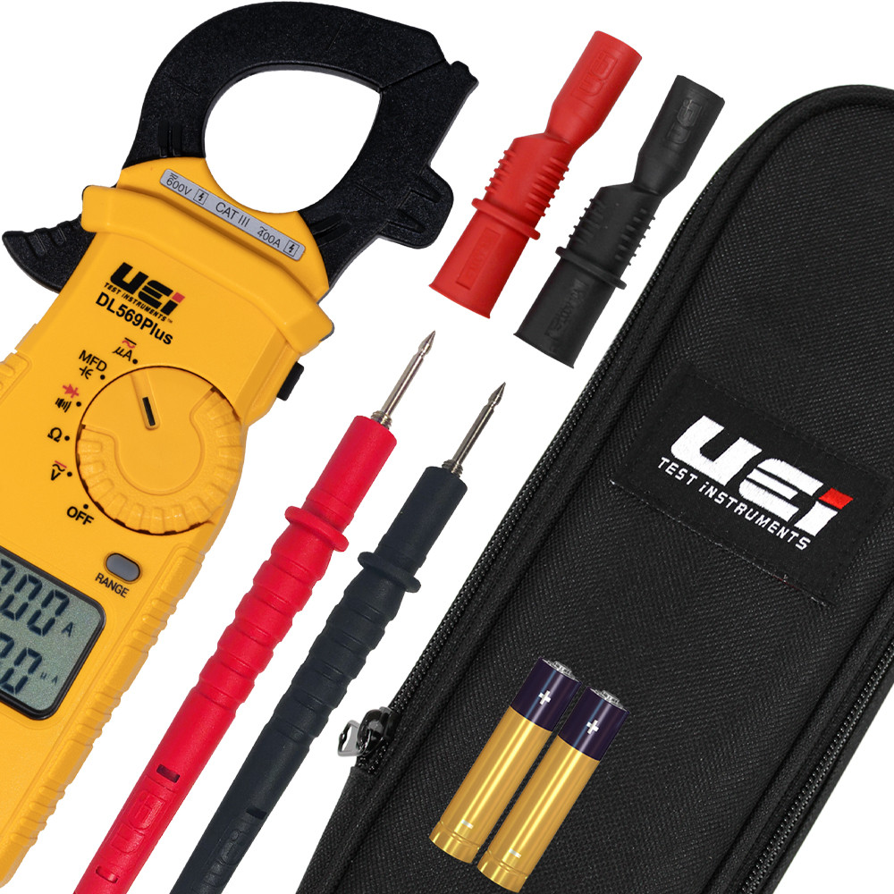 UEi DL569 Clamp Meter Dual Display with Capacitance and Microamps