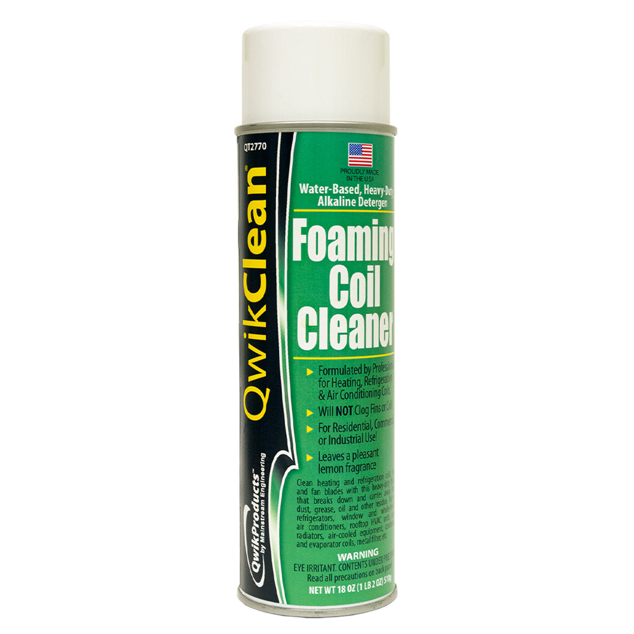 QwikProducts QT2770 QwikClean No Rinse Foaming Coil Cleaner - 18oz Aerosol  Can