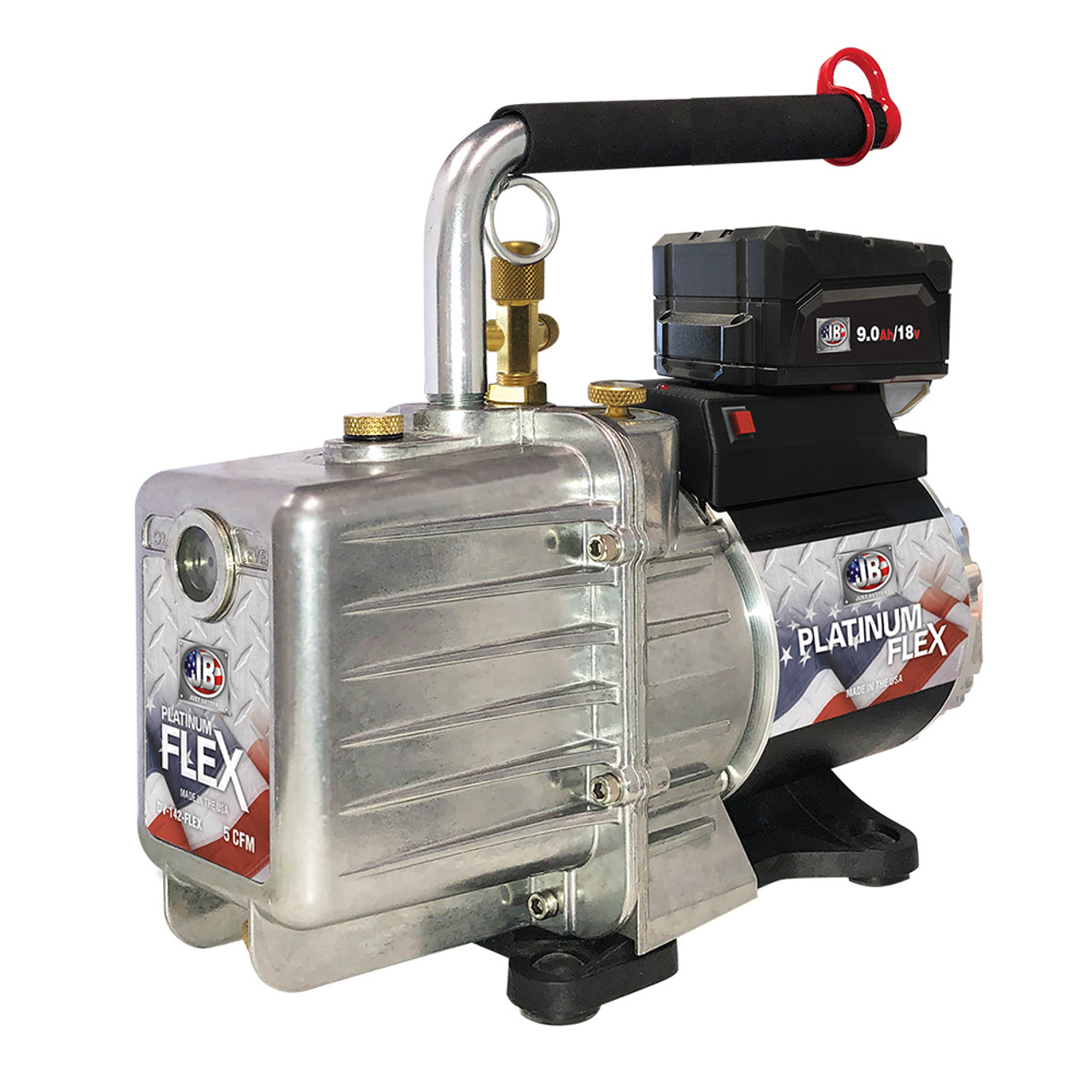 JB DV-142-FLEX PLATINUM FLEX 5 CFM AC/Battery Powered Vacuum Pump