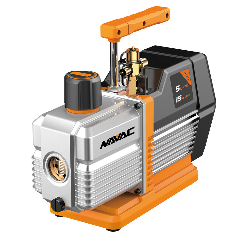 NAVAC NP5DP Dual Stage 5CFM 15 Micron Pro Series Vacuum Pump