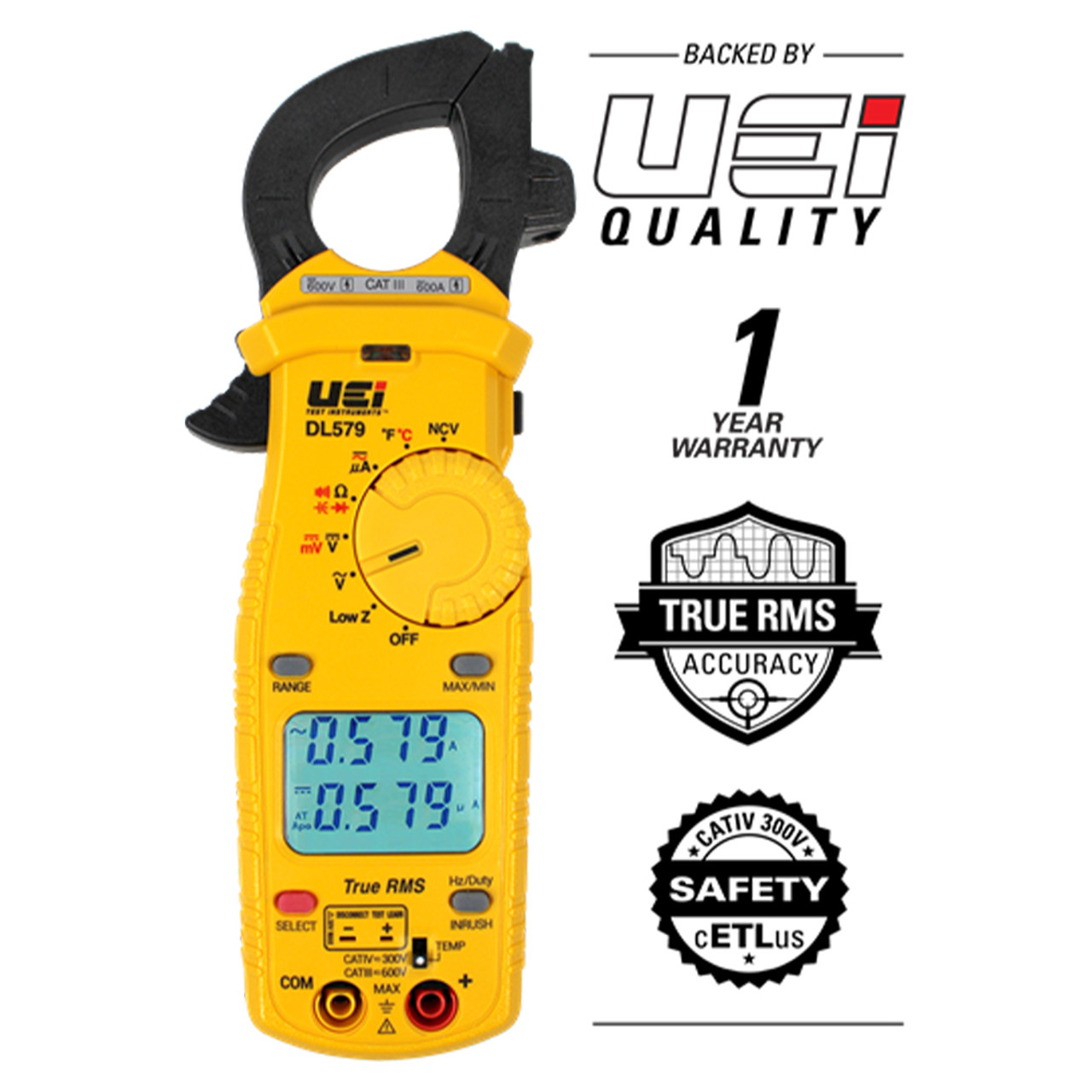 UEi PDT655 Differential Temperature Folding Pocket Thermometer