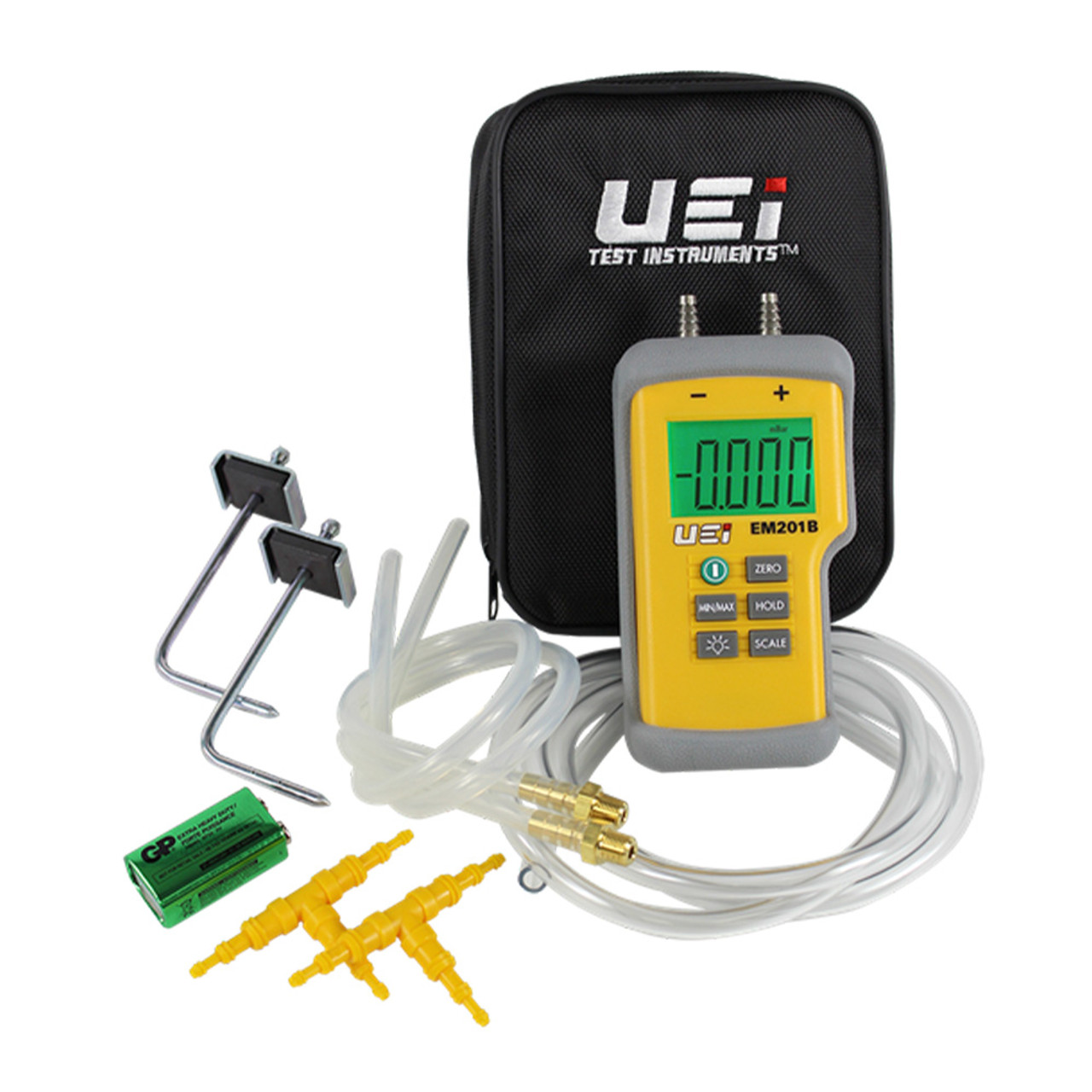 UEi KANE 522KIT Oil Burner & Boiler Install Kit with C161 Combustion  Analyzer, Clamp Meter, Manometer, Leak Detector, Thermometer, and Smoke  Test Kit