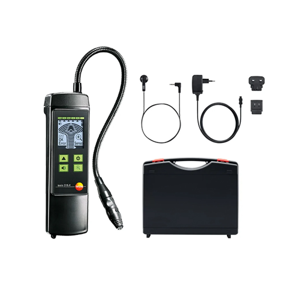 東芝　HALOGEN LEAK DETECTOR Testo 316-4 Refrigerant Leak Detector Set with Earphones and Case