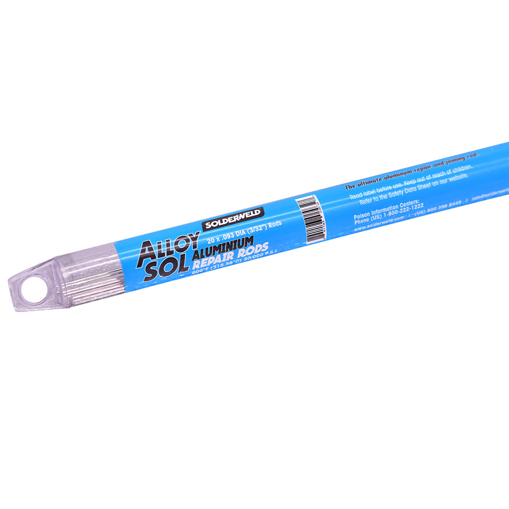 SolderWeld Alloy Sol Aluminum Repair and Joining Rods - 5 Rod Pack