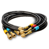 Fieldpiece HR3 1/4" Open Valve Refrigerant Charging Hoses - Set of 3