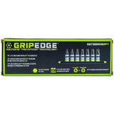 GripEdge 7-PC 3/8" Metric RPT Hex Bit Socket Driver Set
