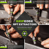 GripEdge XAM9S 9-PC 1/4" Metric RPT Socket Extractor Set