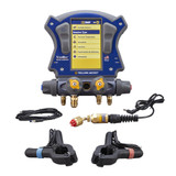 Yellow Jacket 40881 TITANMAX 4-Valve Digital Manifold with clamps, vacuum gauge, and USB-C cable
