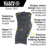 Klein Tools 60630 Tough-Flex Knee Pad Sleeve L/XL Pair info