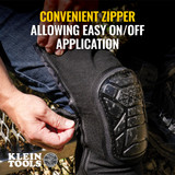 Klein Tools 60630 Tough-Flex Knee Pad Sleeve L/XL Pair zipper