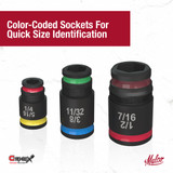 Malco MTS2 7-in-1 C-RHEX Flip Bit Hex Sockets