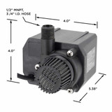 Beckett G535A Submersible Pump dimensions